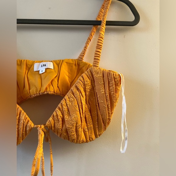 LPA Robin Scrunchie Bralette Top in Tangerine Dream - Picture 9 of 9